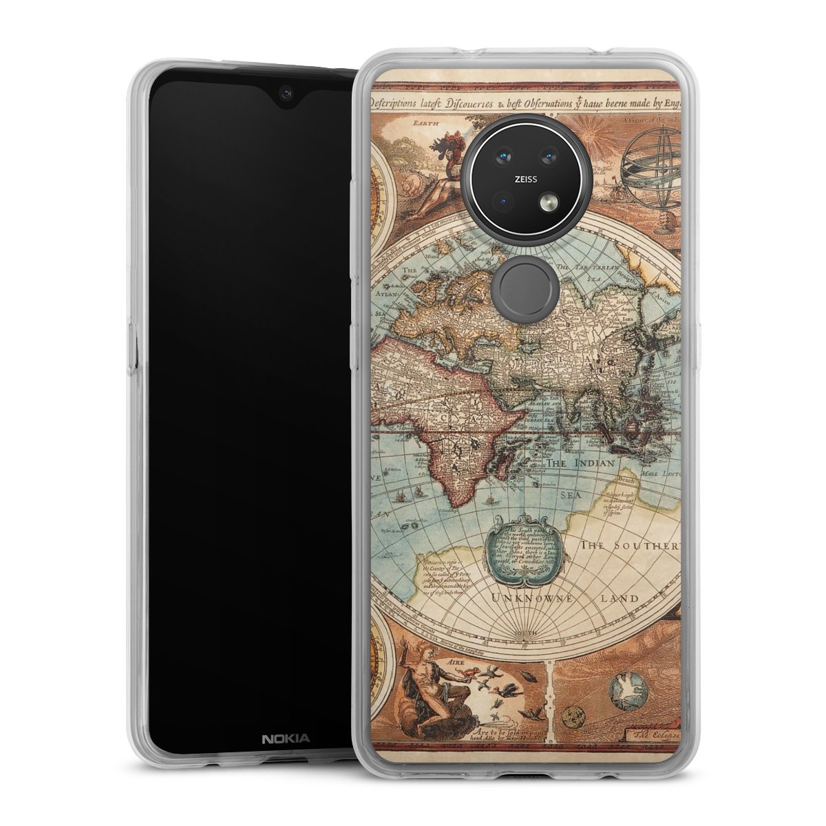 Mappa del mondo vintage