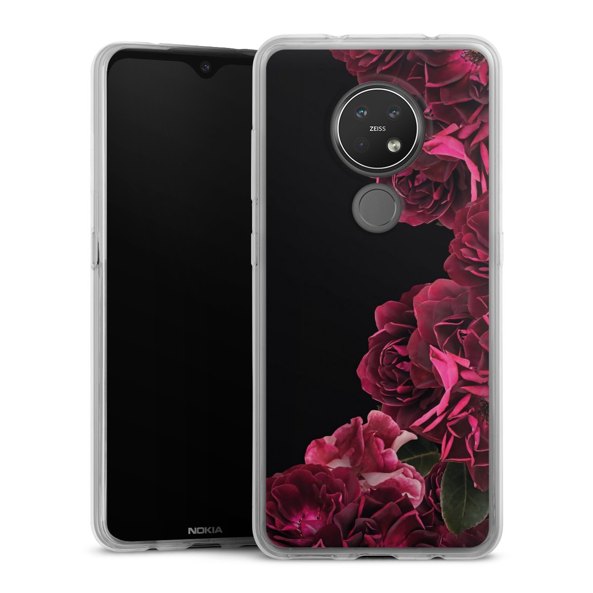 Rose vintage su nero