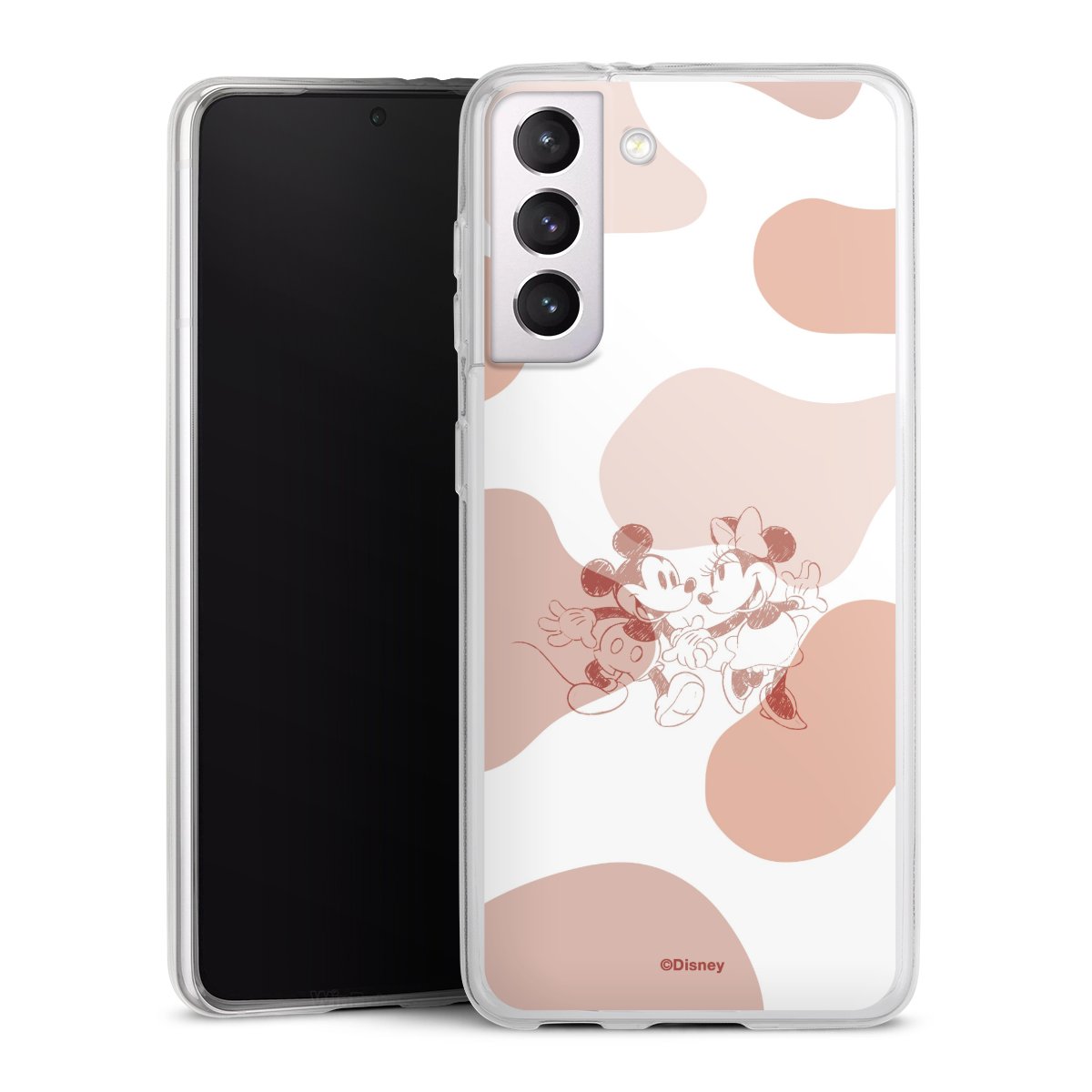 Micky en Minnie houden elkaars hand vast Boho