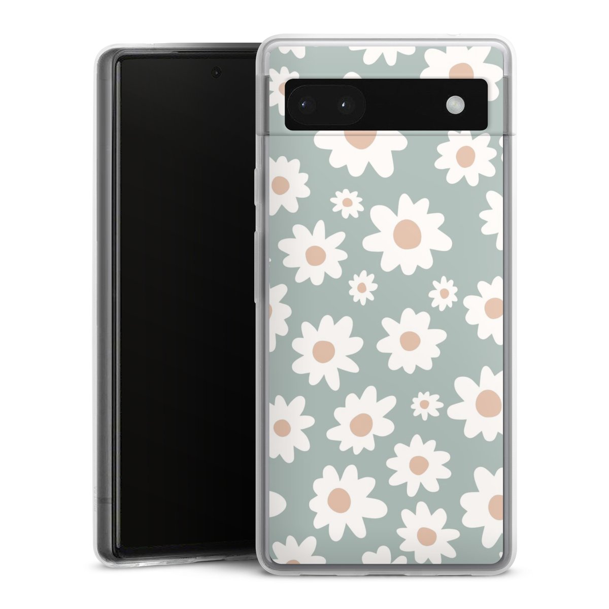 Gänseblümchen Muster grün