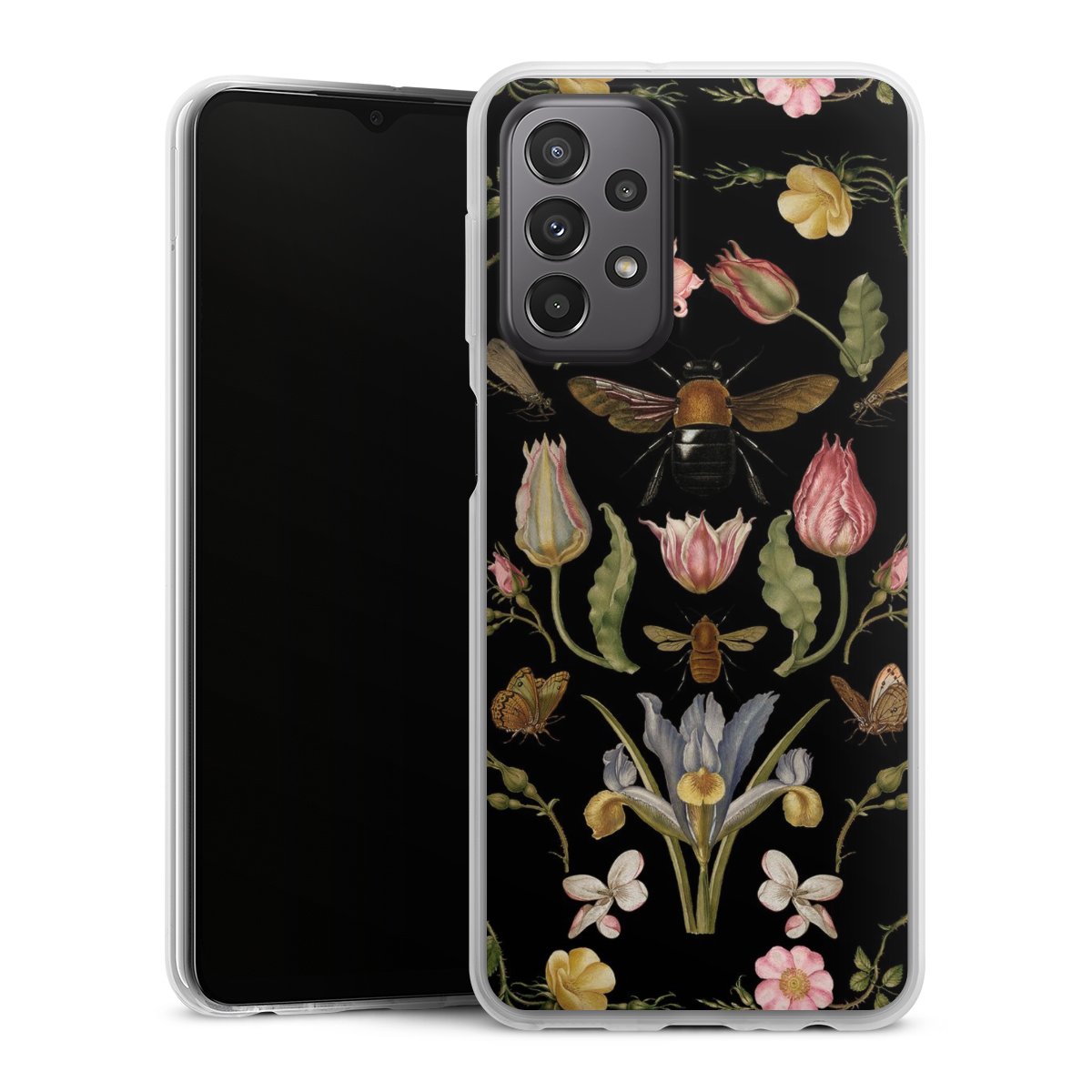 Veldbloemen en Bijen Zwart