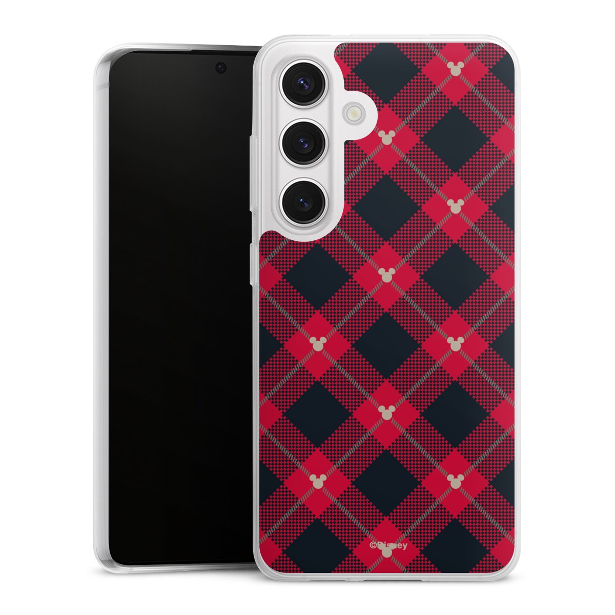 Motif de Noël Mickey rouge