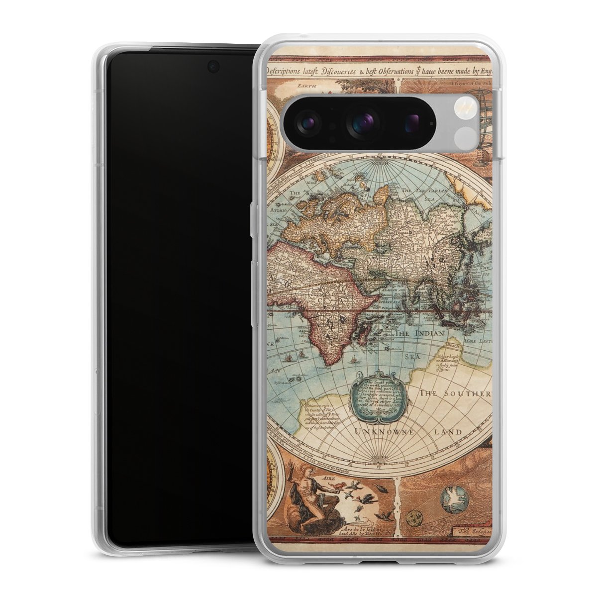 Mappa del mondo vintage
