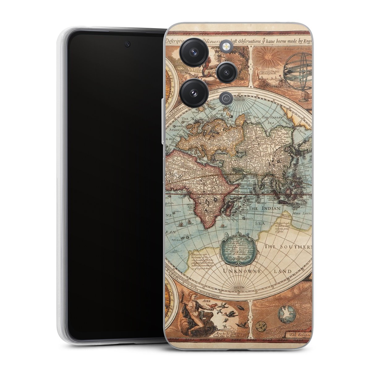 Mappa del mondo vintage