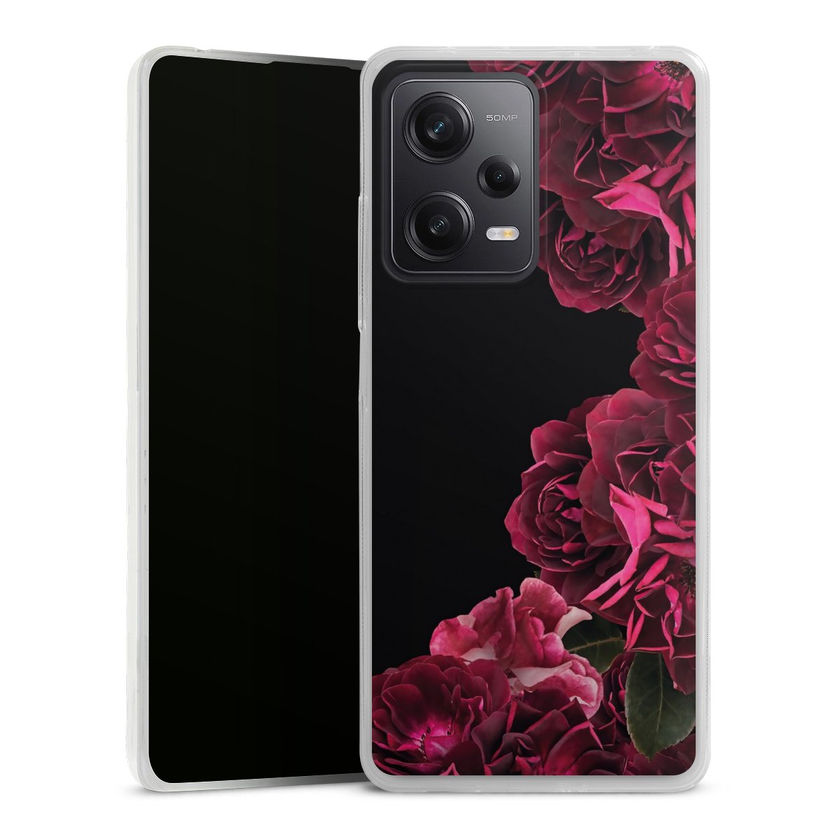 Rose vintage su nero