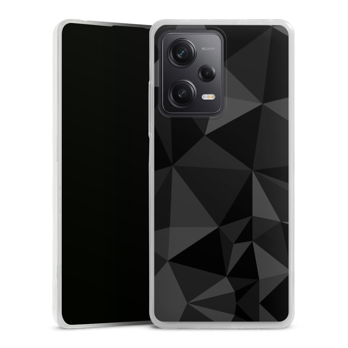 Motif Polygone Noir