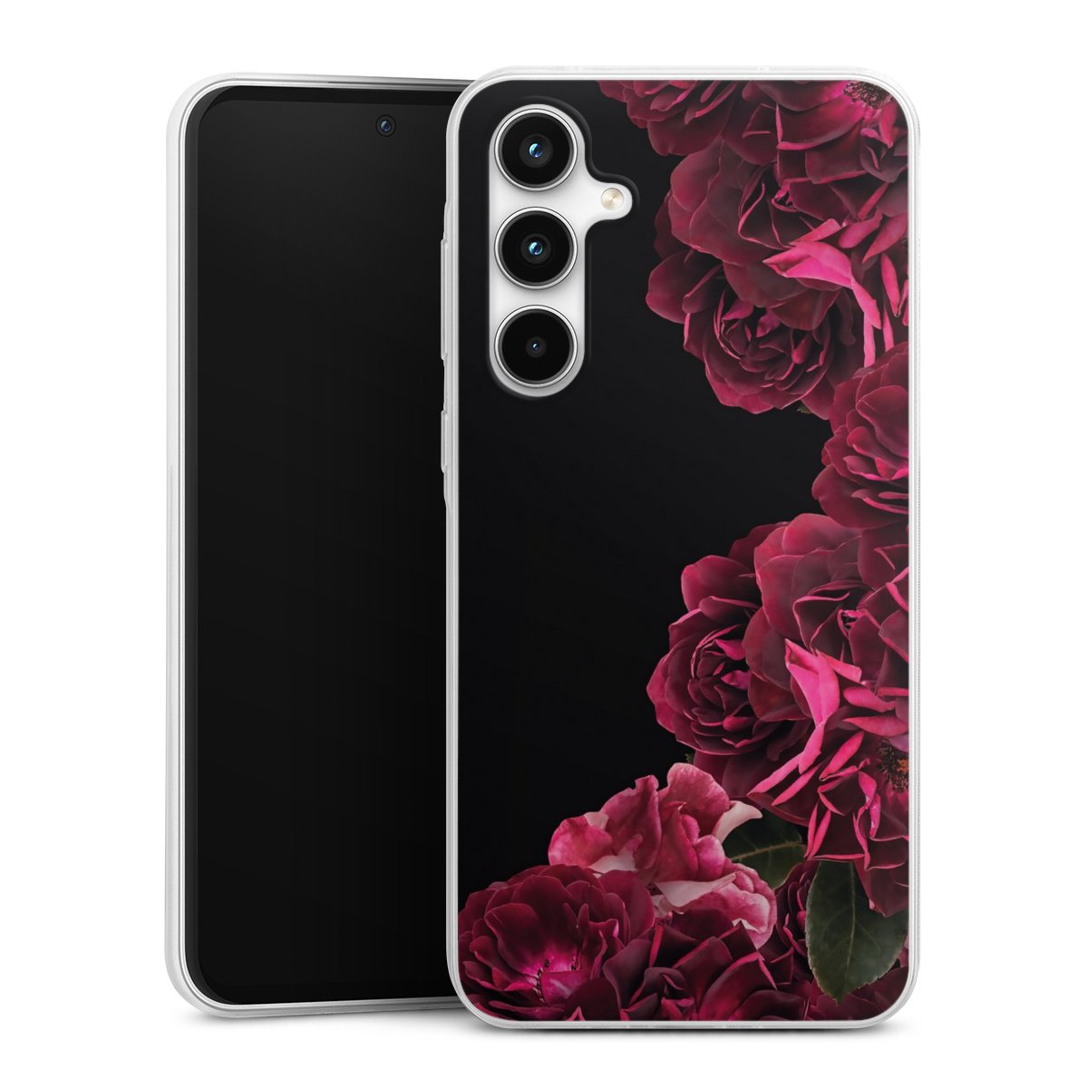 Rose vintage su nero