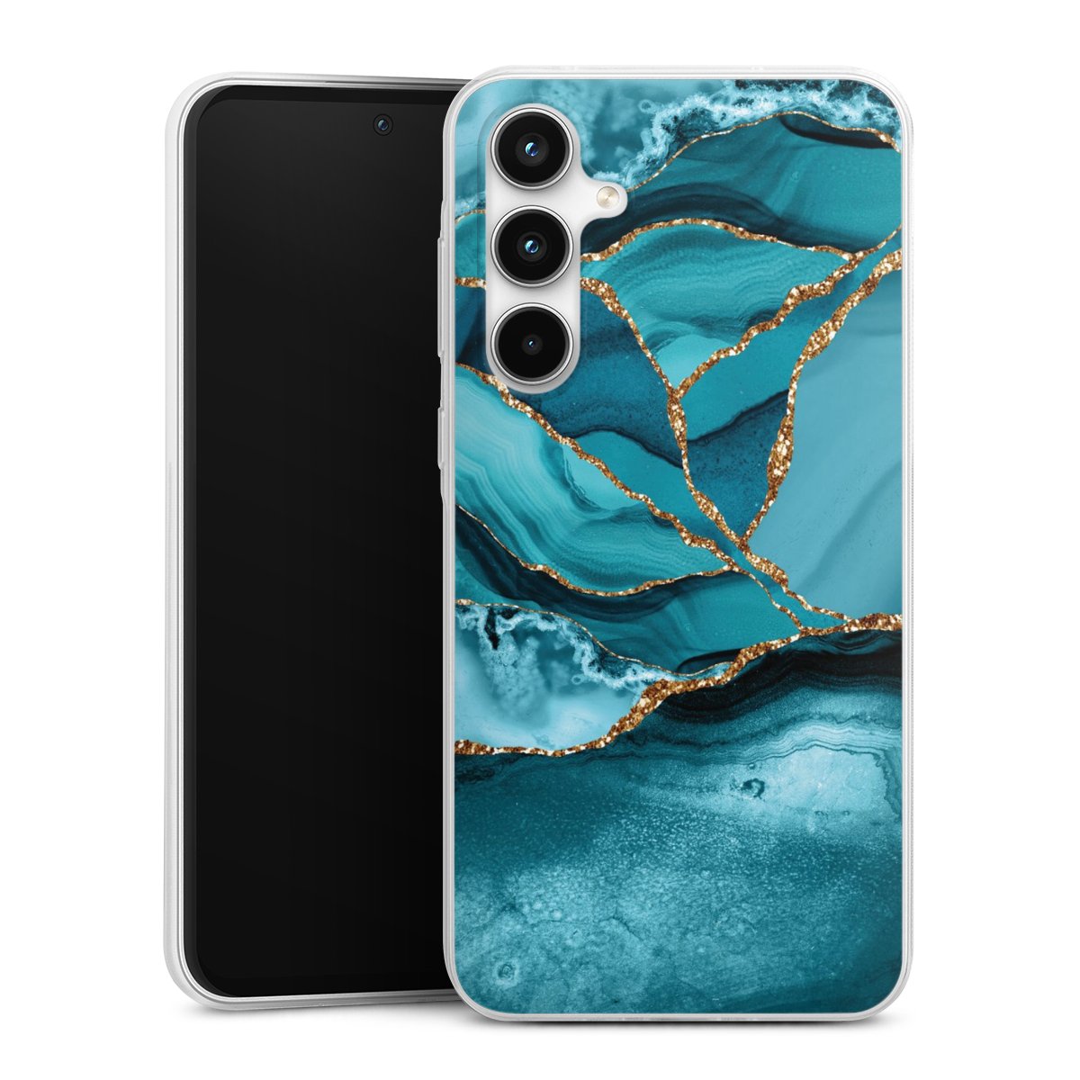 Eisblaue Marmor Landschaft
