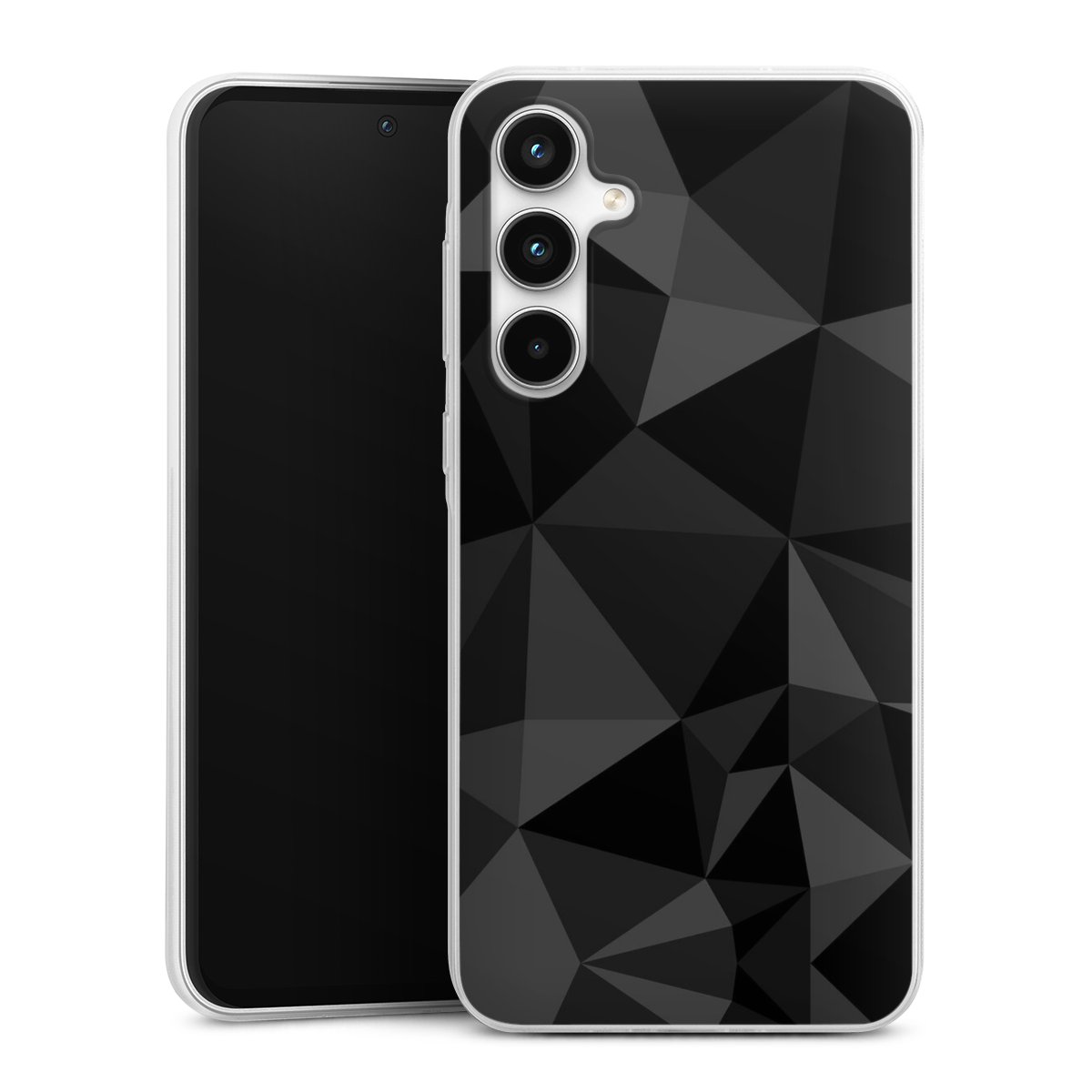 Motif Polygone Noir