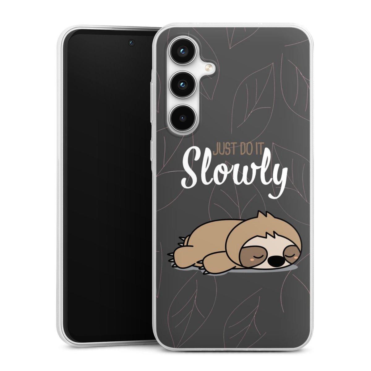 Just Do It Slowly Sloth Grey