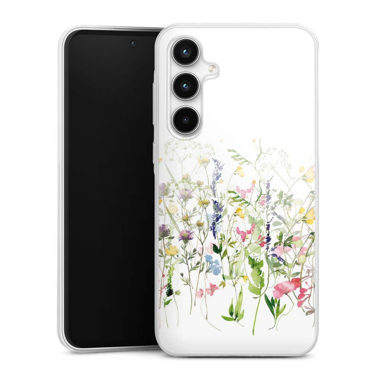 Fleurs de prairie printanières colorées