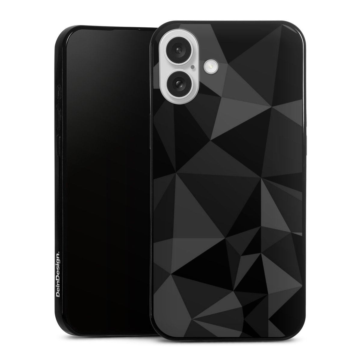 Motif Polygone Noir