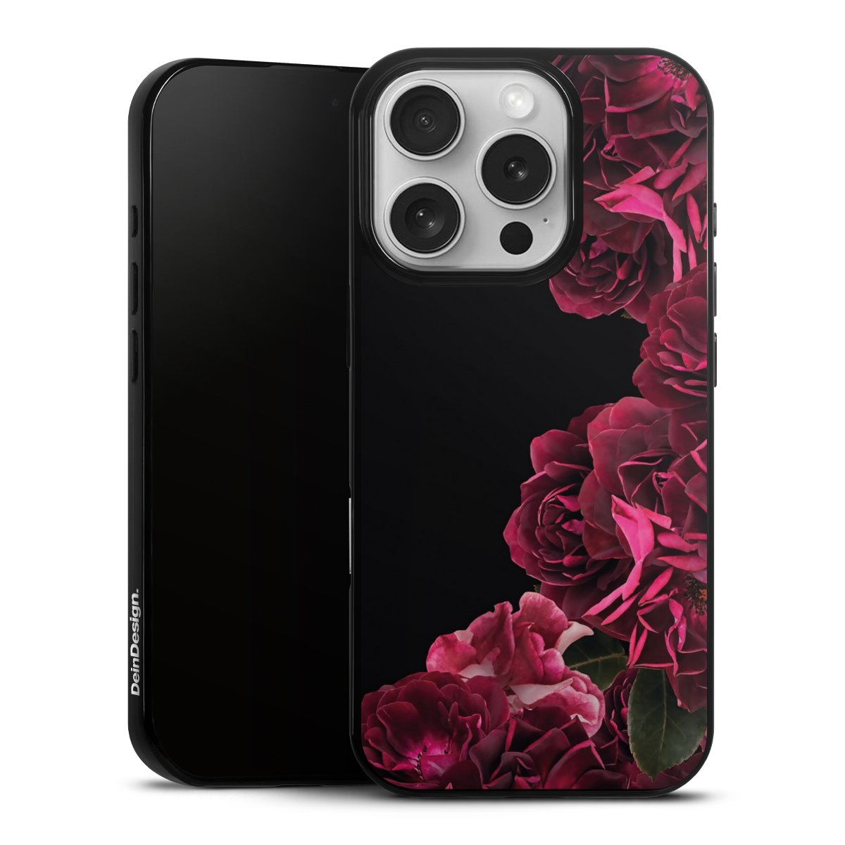 Rose vintage su nero