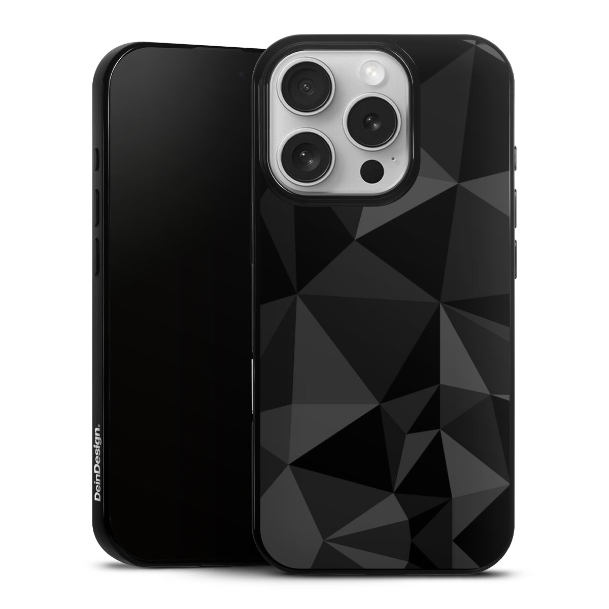 Motif Polygone Noir