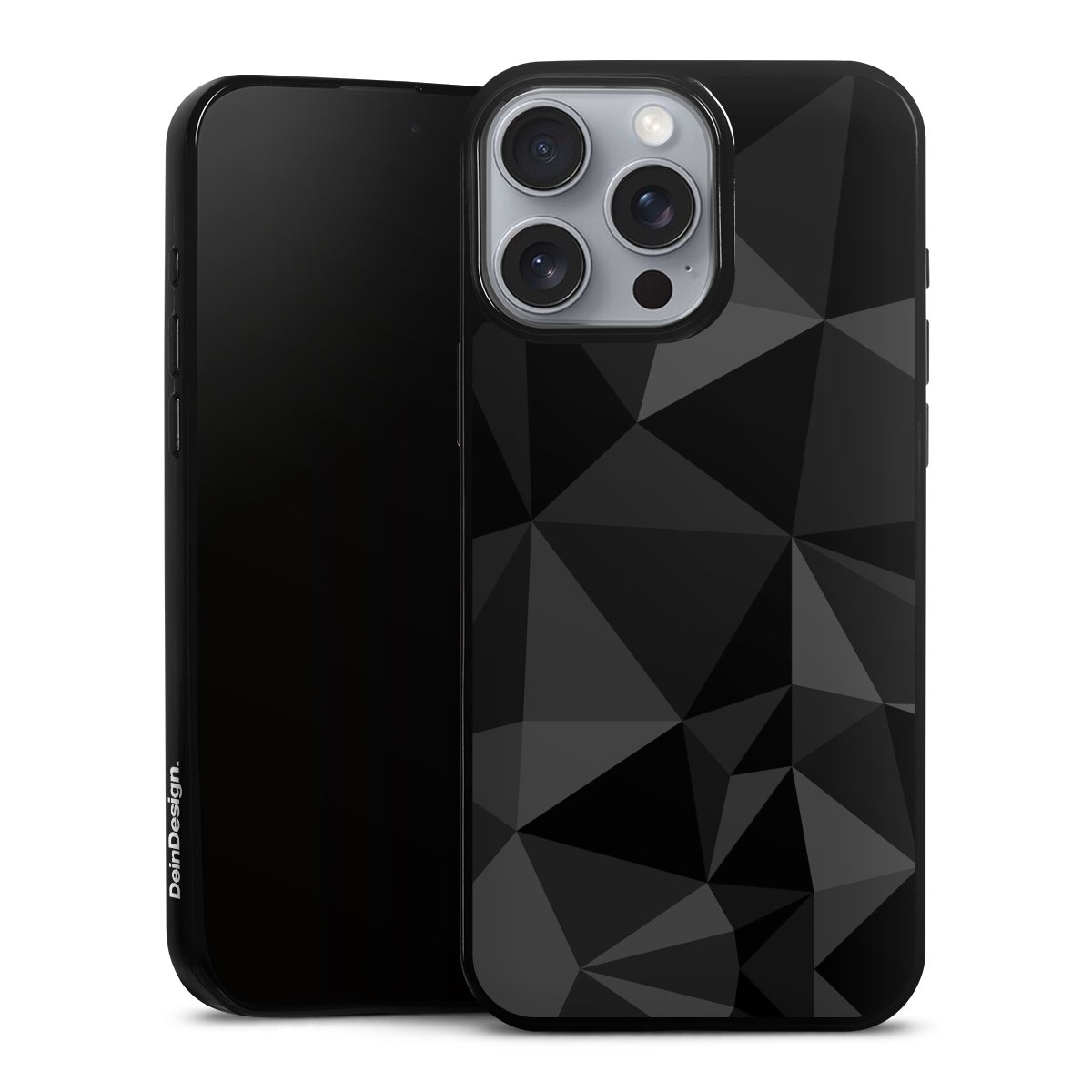 Motif Polygone Noir