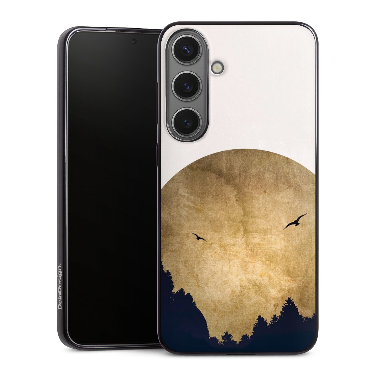 Twee vogels en de maan