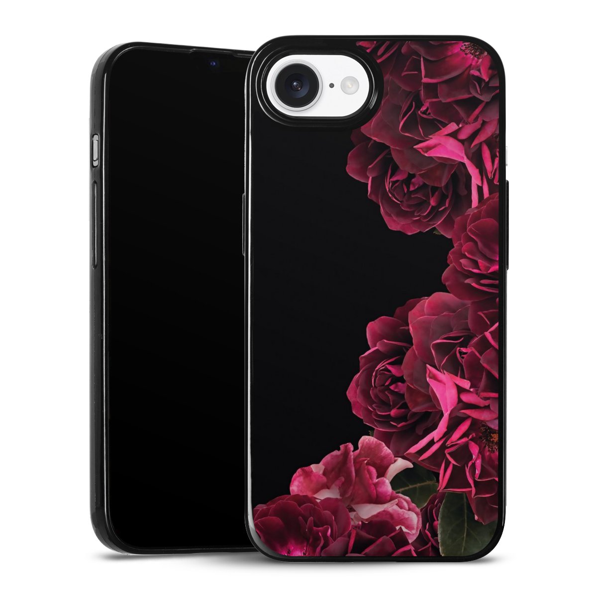 Rose vintage su nero