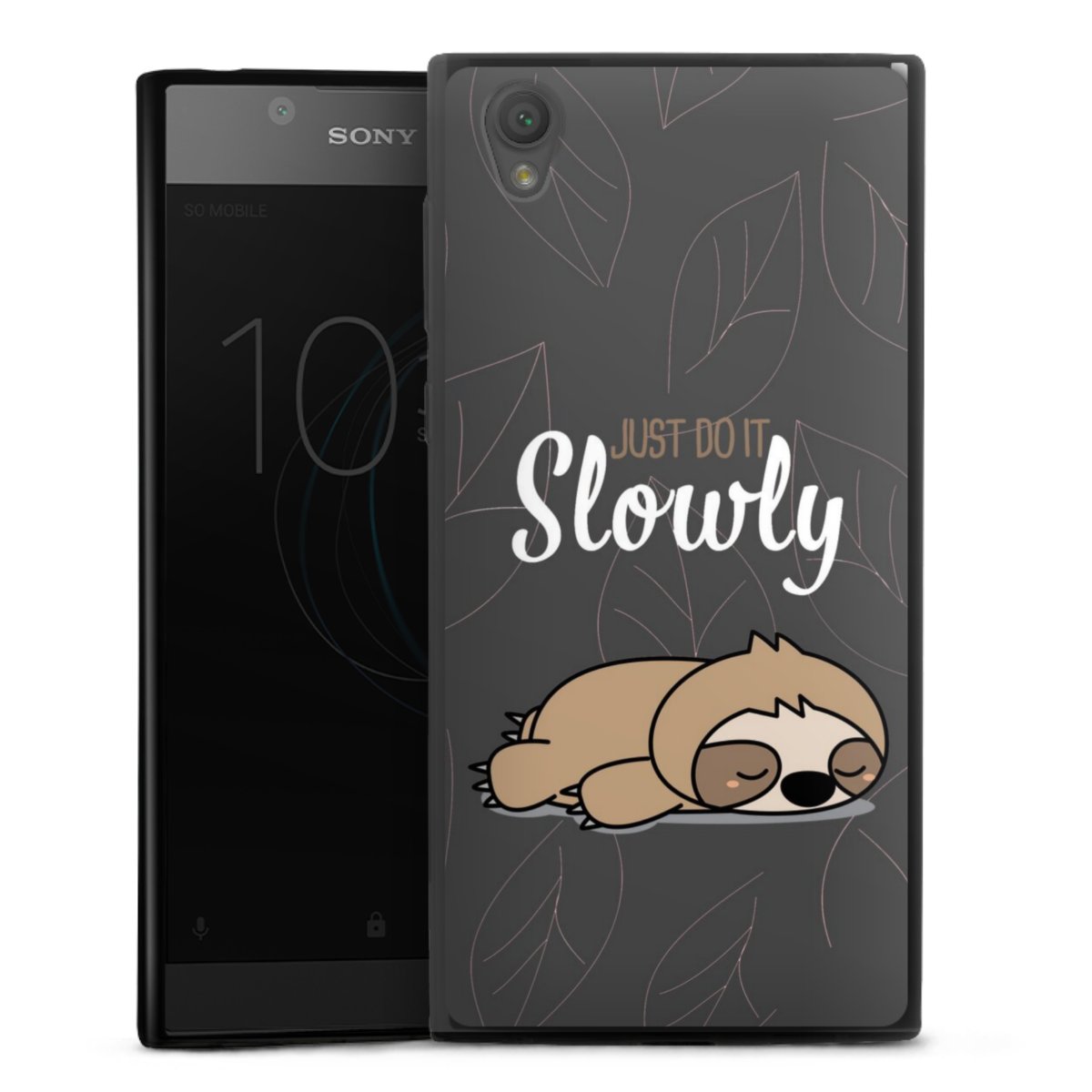 Just Do It Slowly Sloth Grey