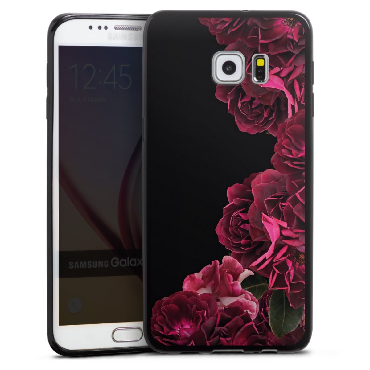 Rose vintage su nero