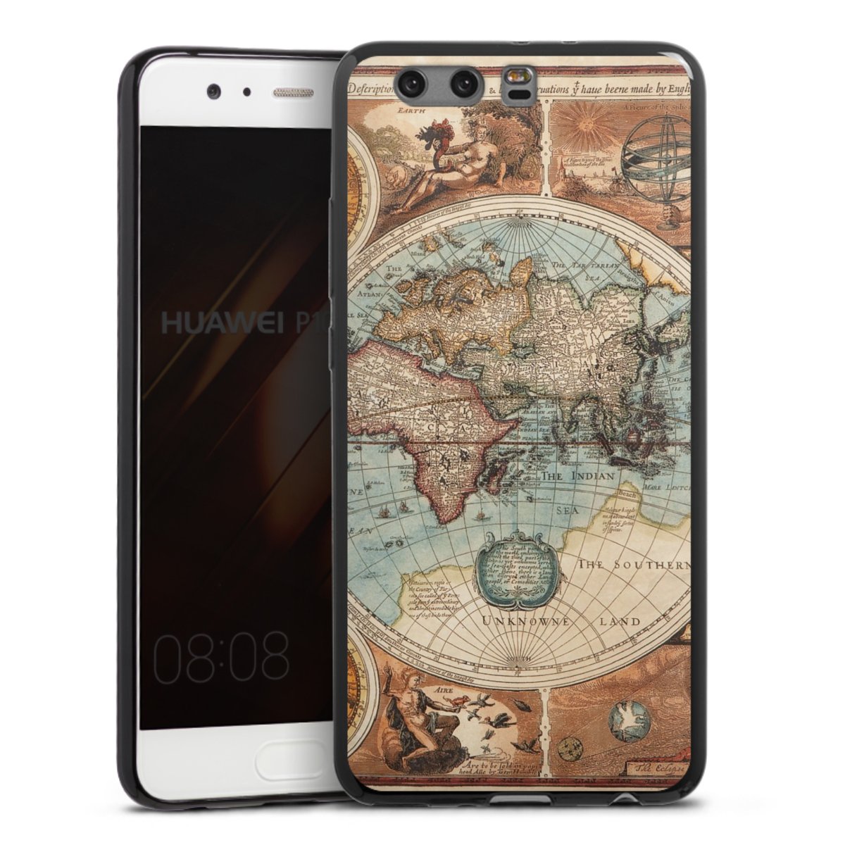 Mappa del mondo vintage