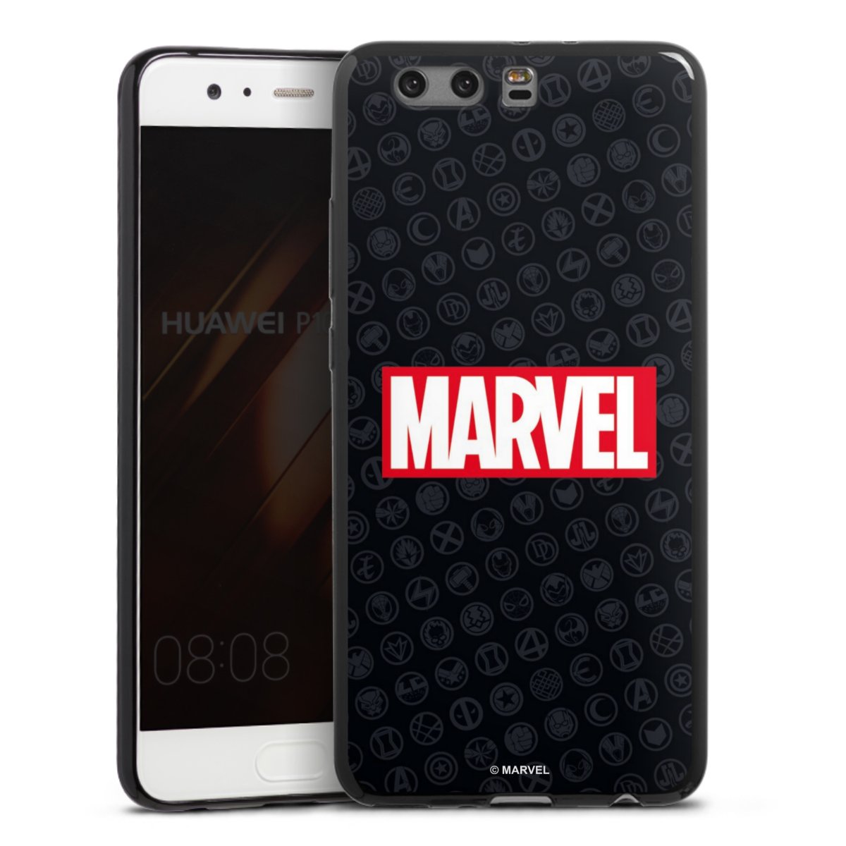 Marvel Logo Zwart Rood