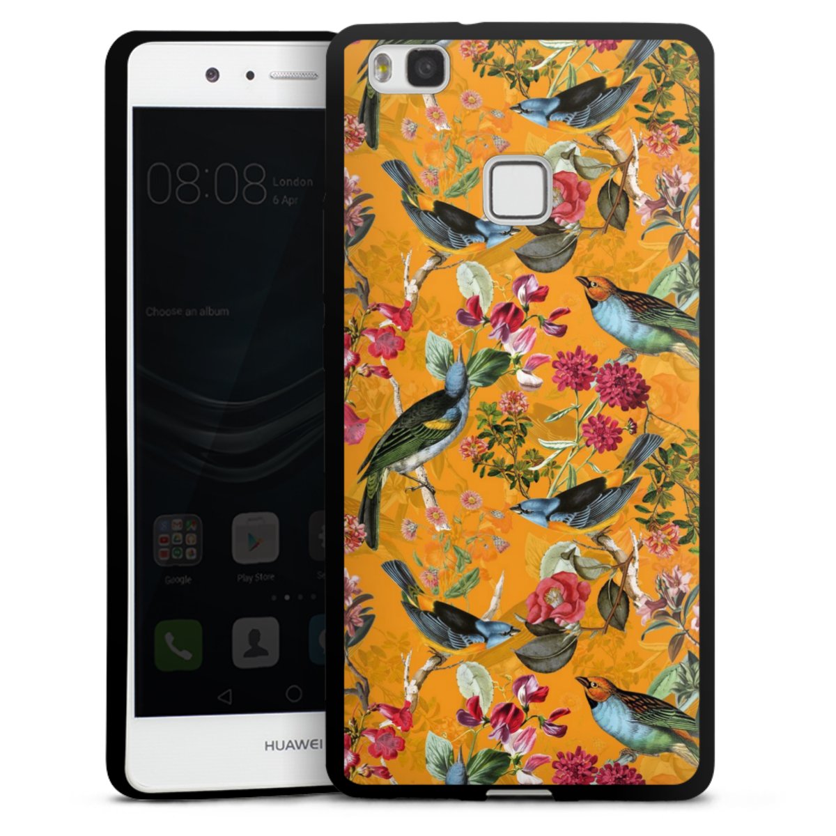 Vogels Bloemen Behang