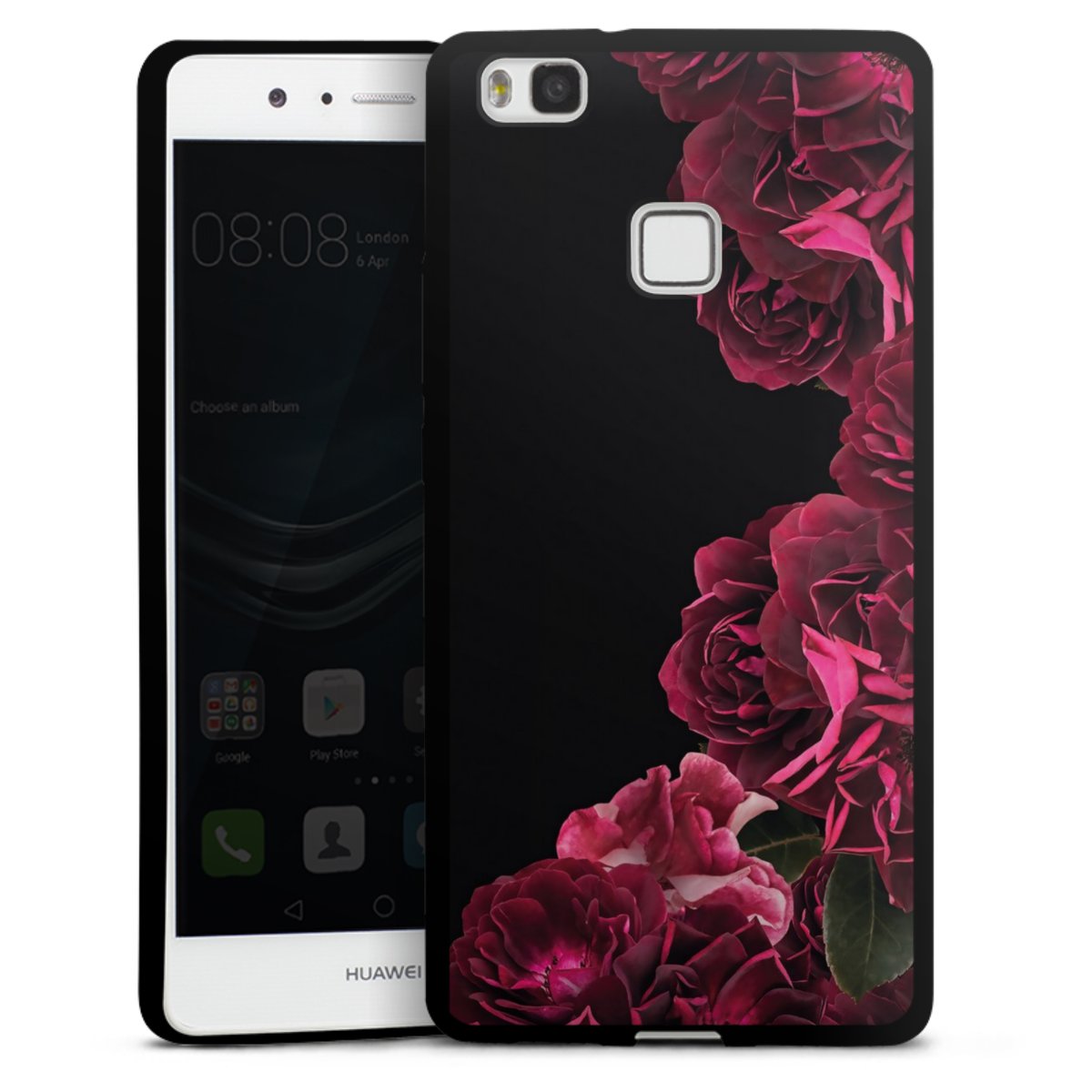 Rose vintage su nero