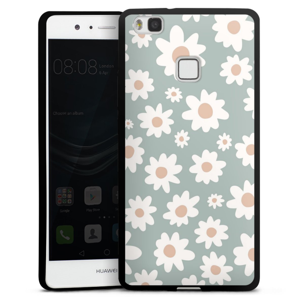 Gänseblümchen Muster grün