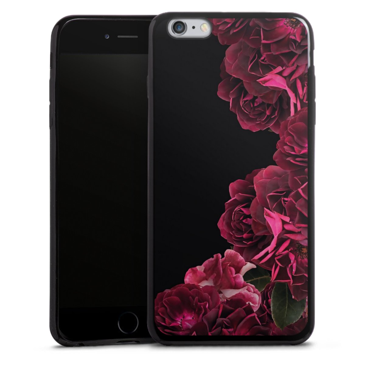 Rose vintage su nero