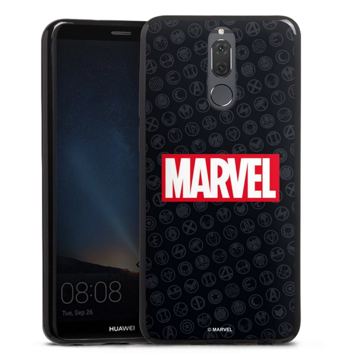 Marvel Logo Black Red 