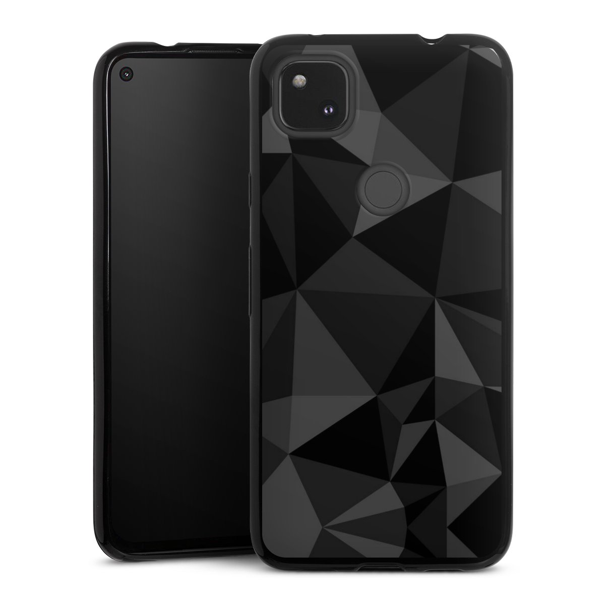 Motif Polygone Noir