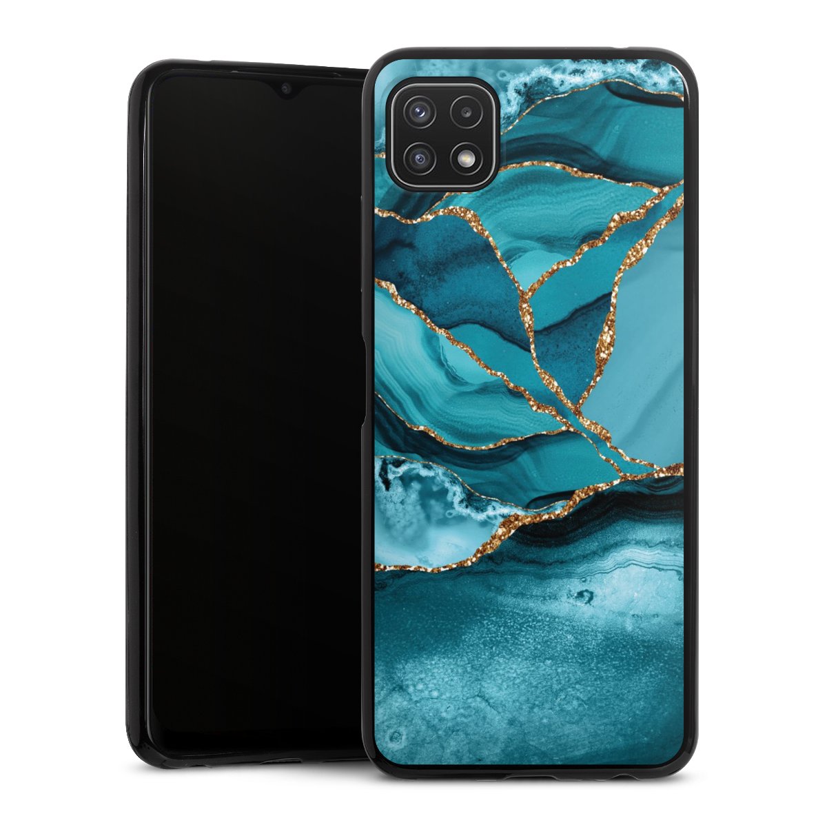 Eisblaue Marmor Landschaft