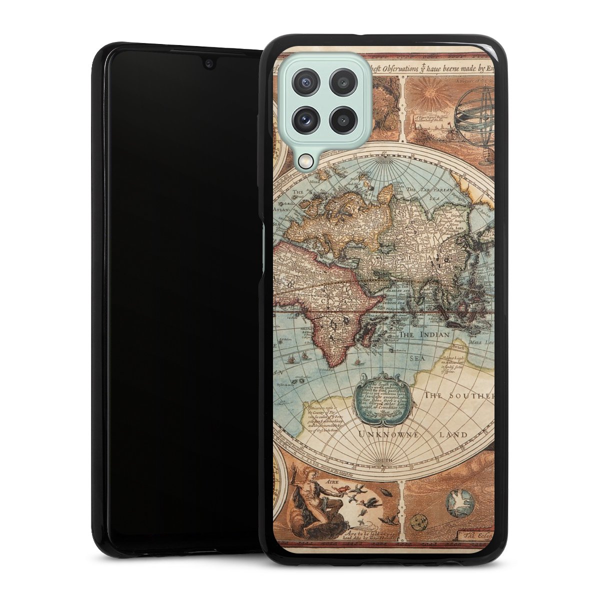 Mappa del mondo vintage