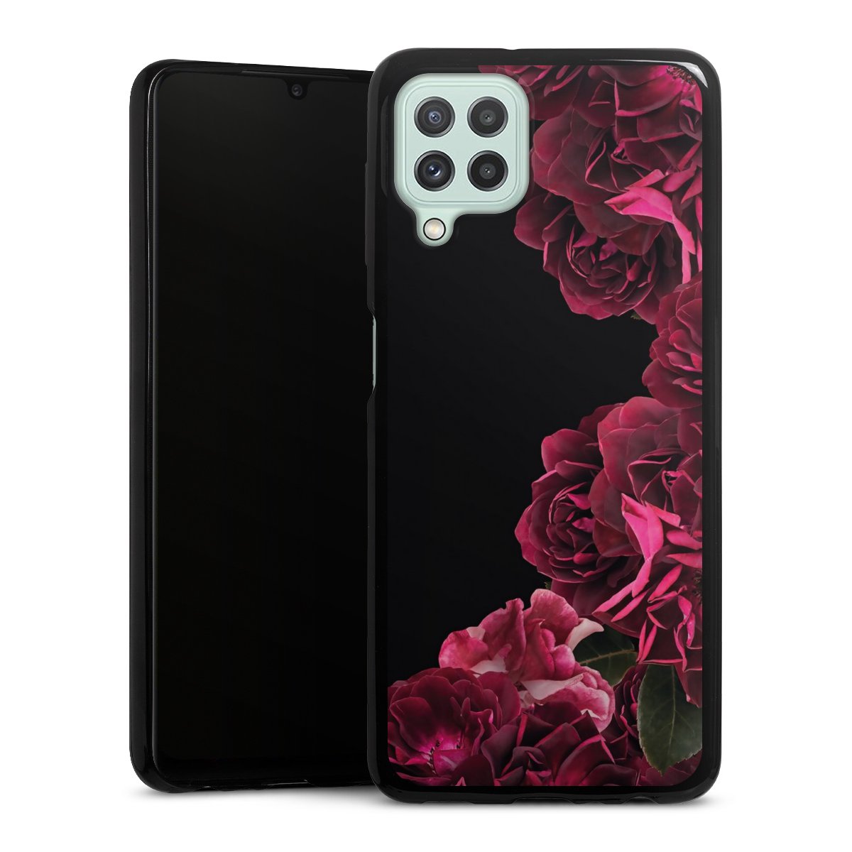 Rose vintage su nero