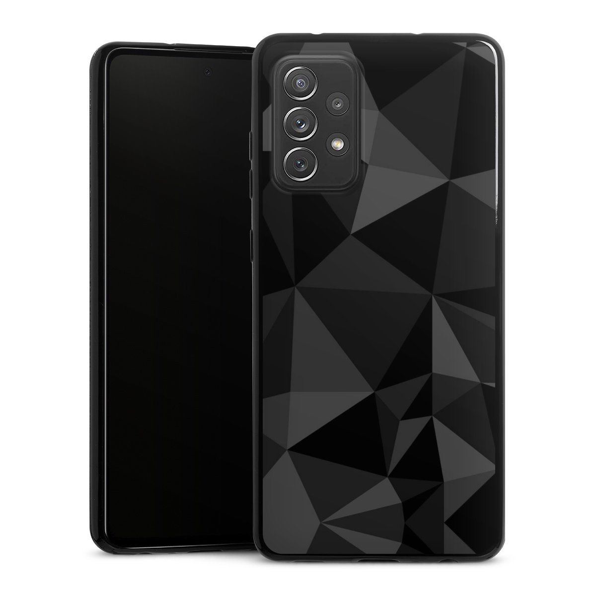 Motif Polygone Noir