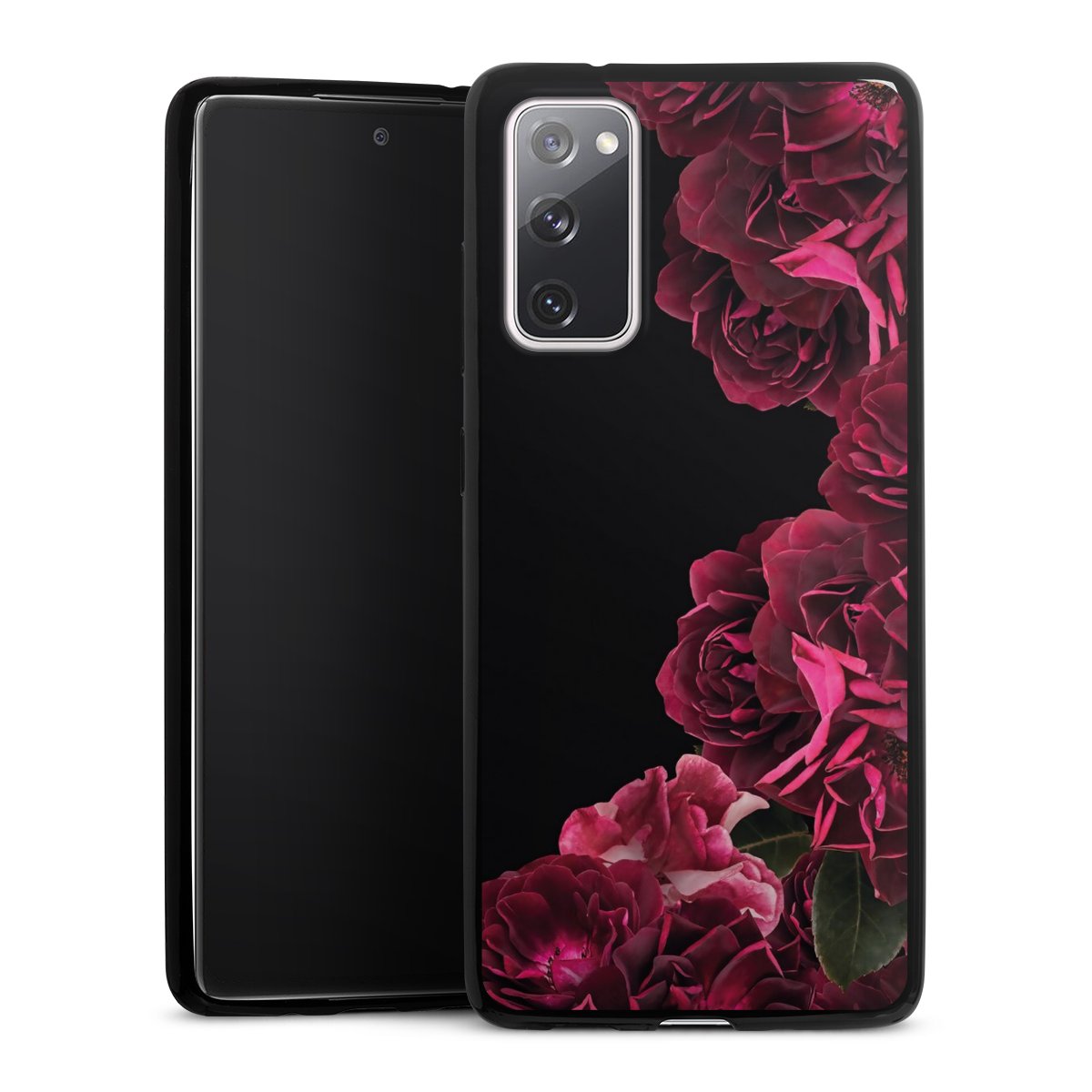 Rose vintage su nero