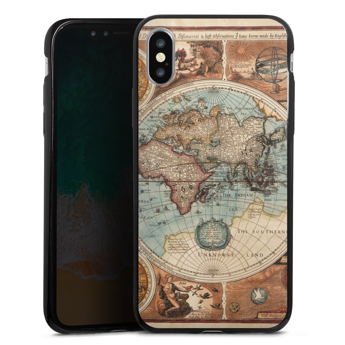 Mappa del mondo vintage