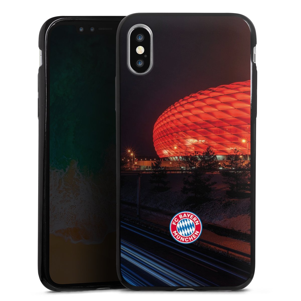 Allianz Arena bei Nacht FCB