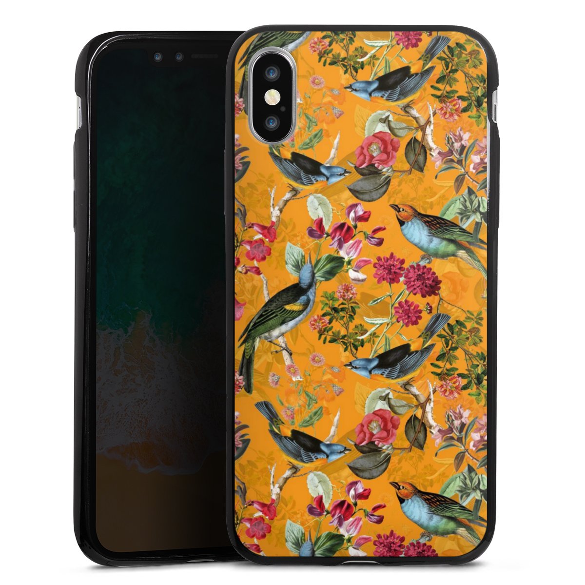 Vogels Bloemen Behang