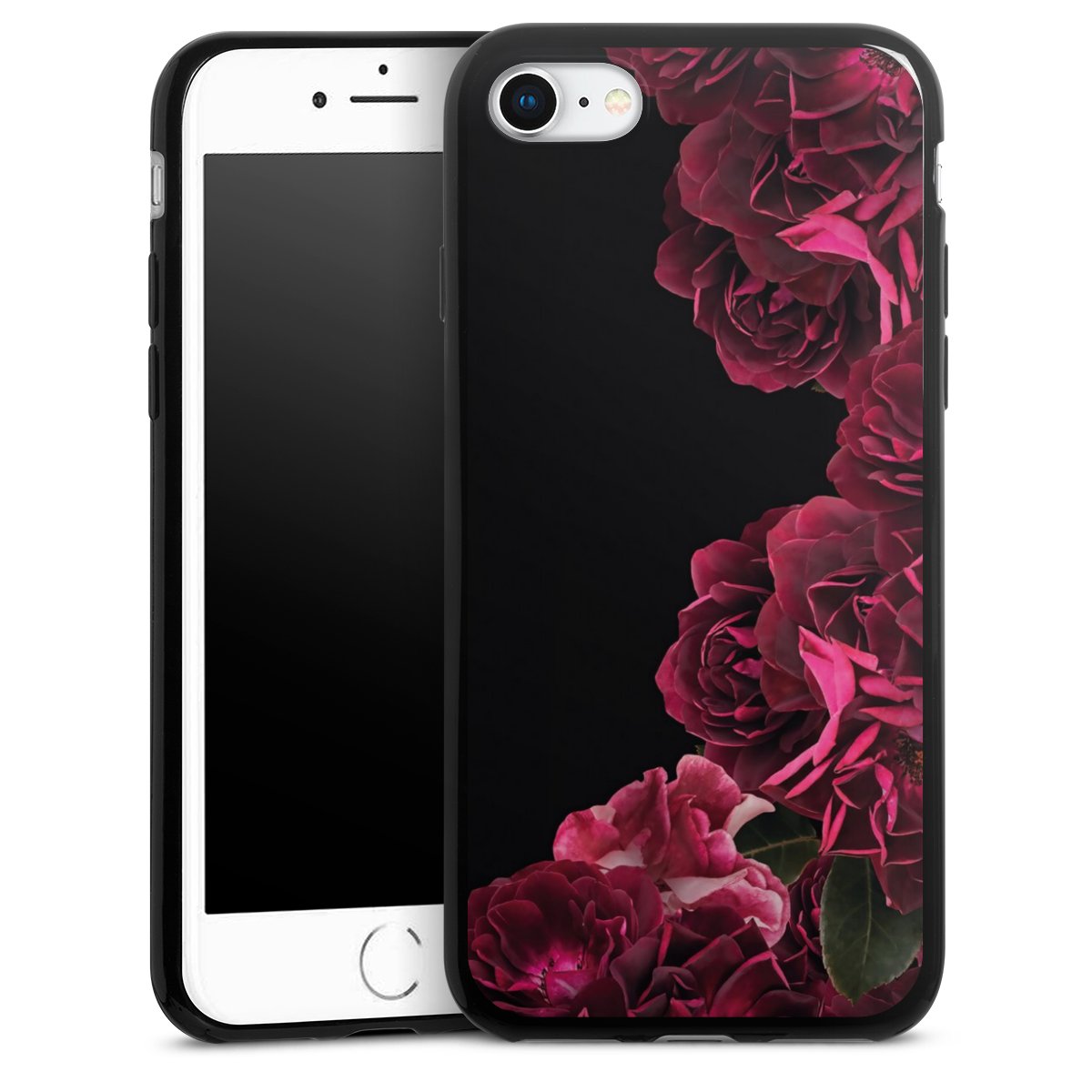 Rose vintage su nero