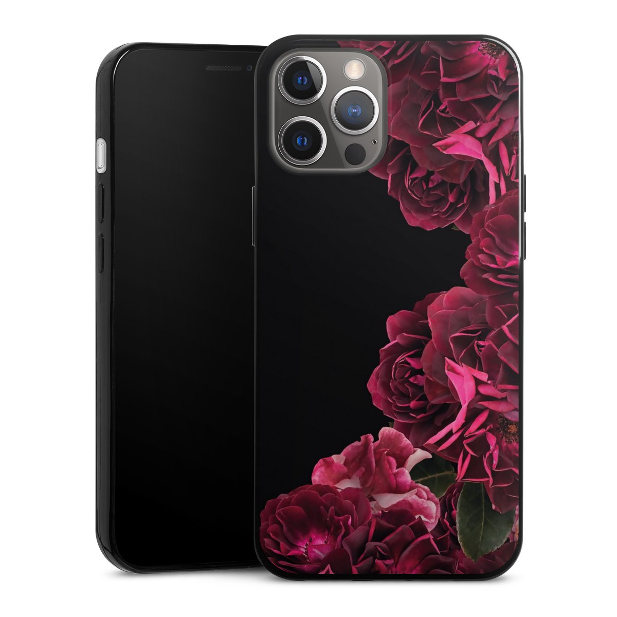 Rose vintage su nero