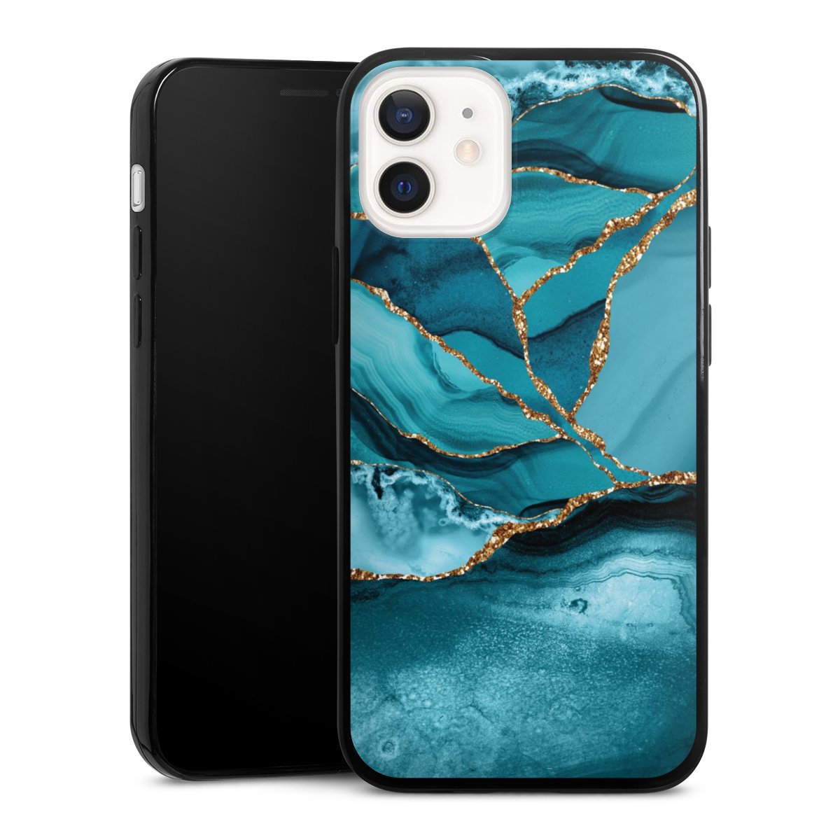 Eisblaue Marmor Landschaft