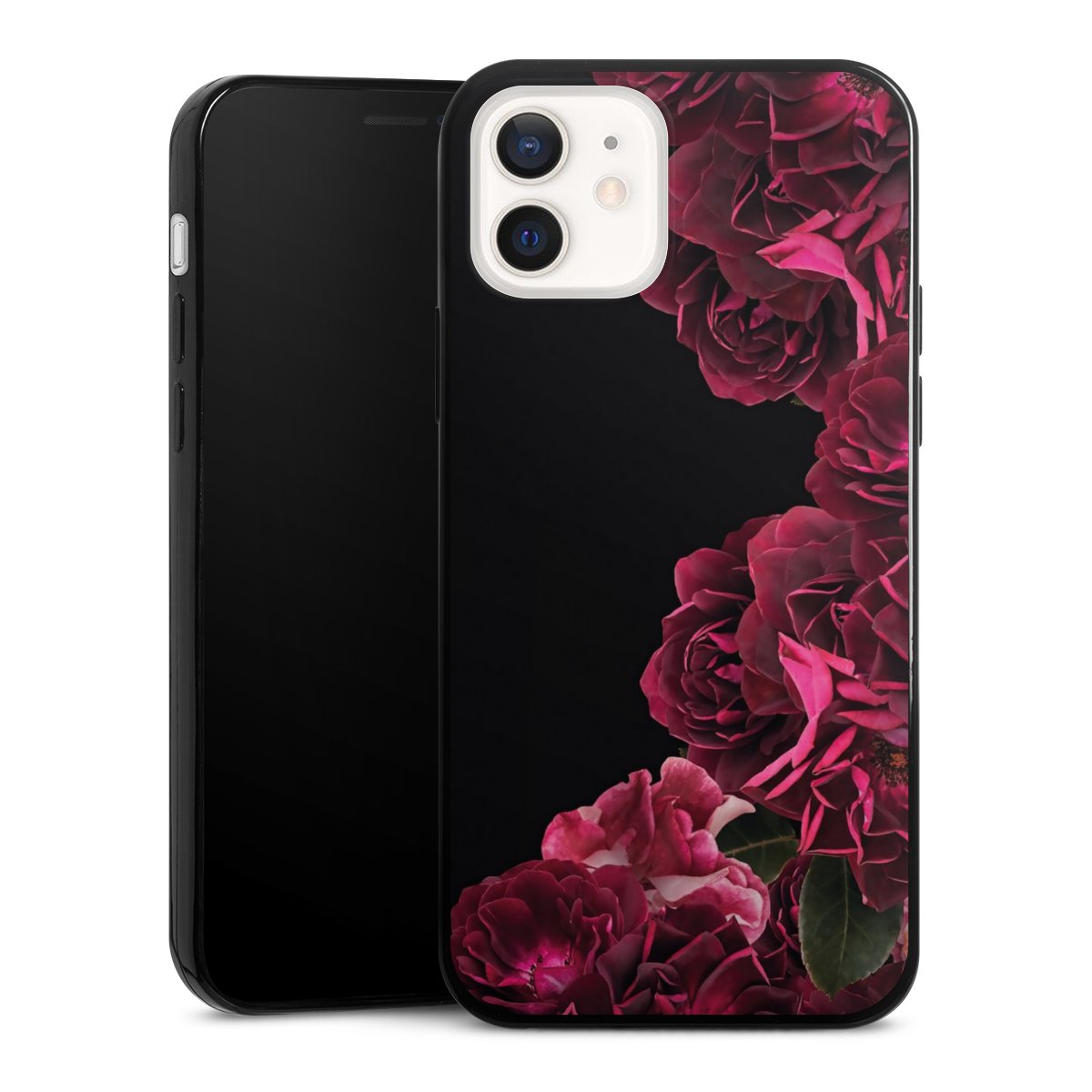 Rose vintage su nero