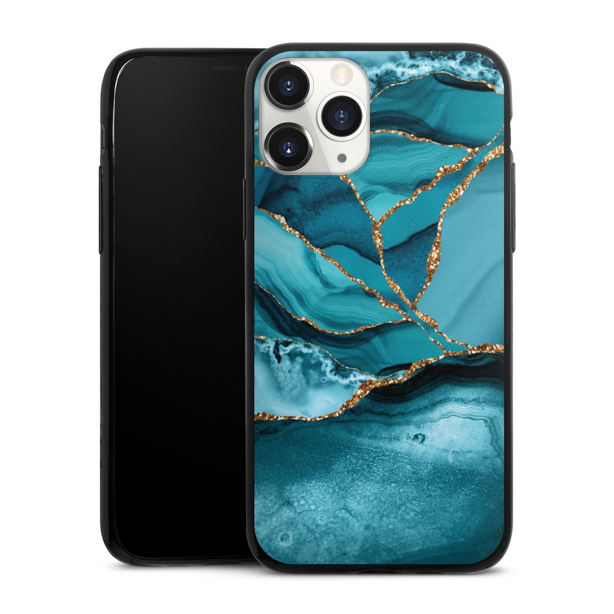 Paesaggio di marmo blu ghiaccio