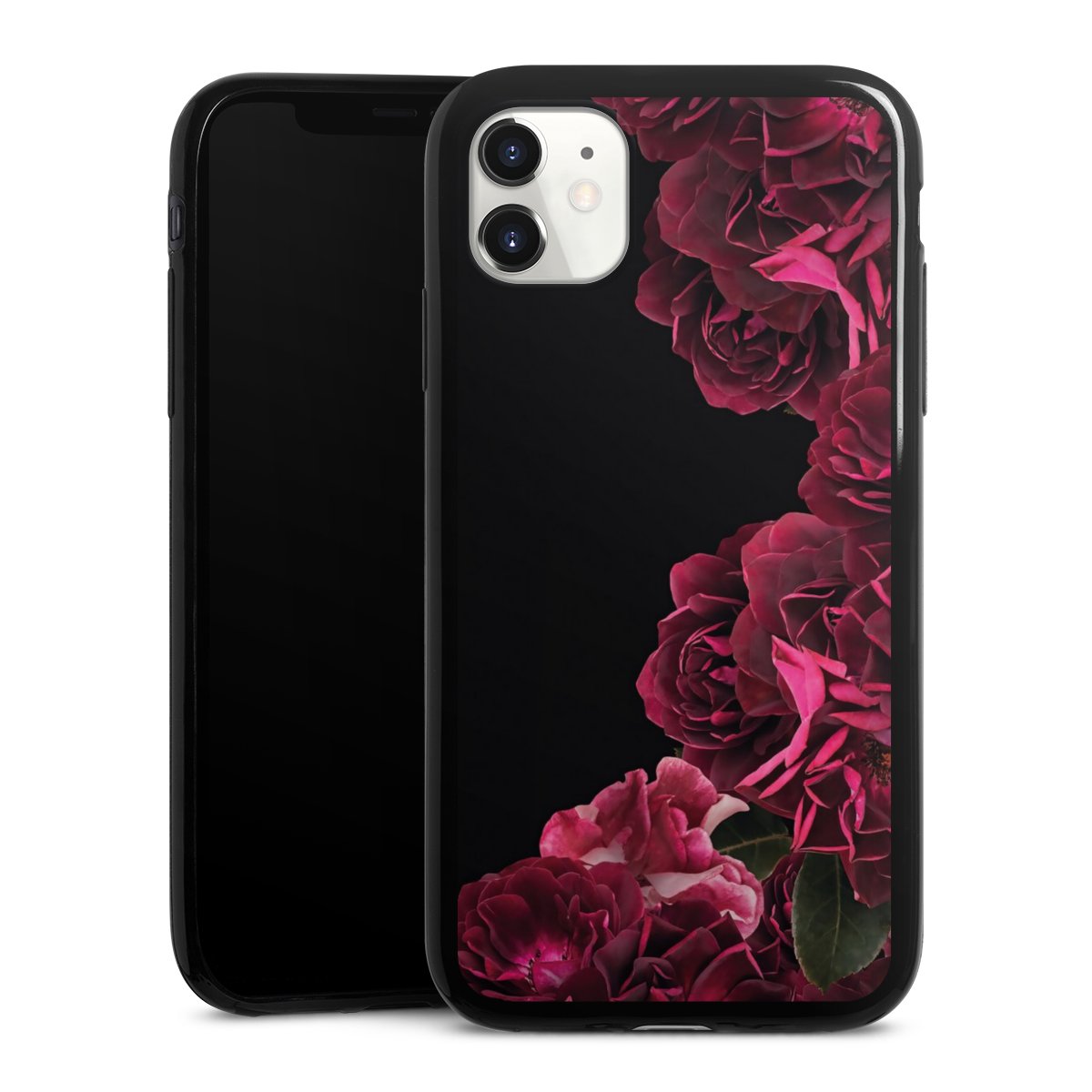 Rose vintage su nero