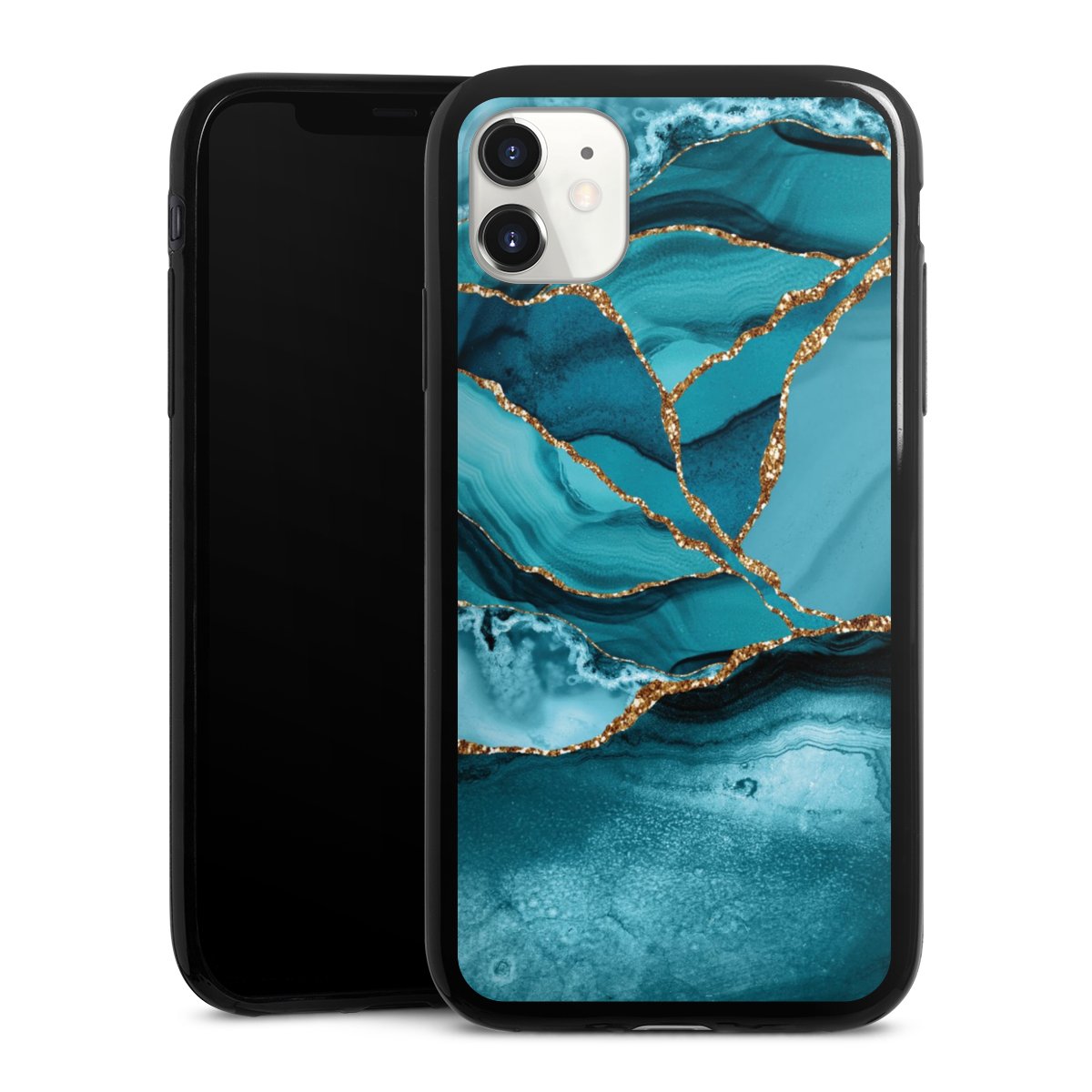 Eisblaue Marmor Landschaft