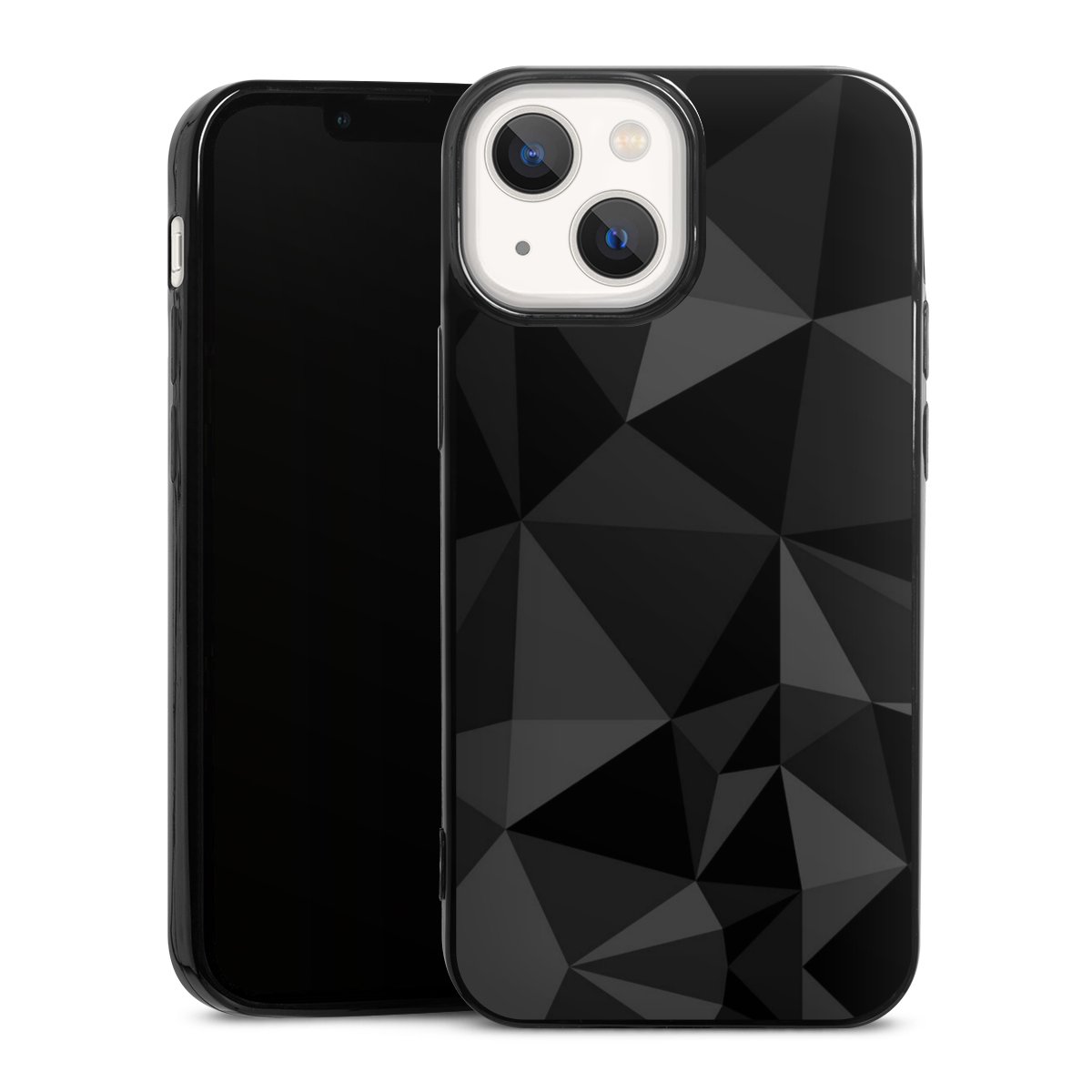 Motif Polygone Noir