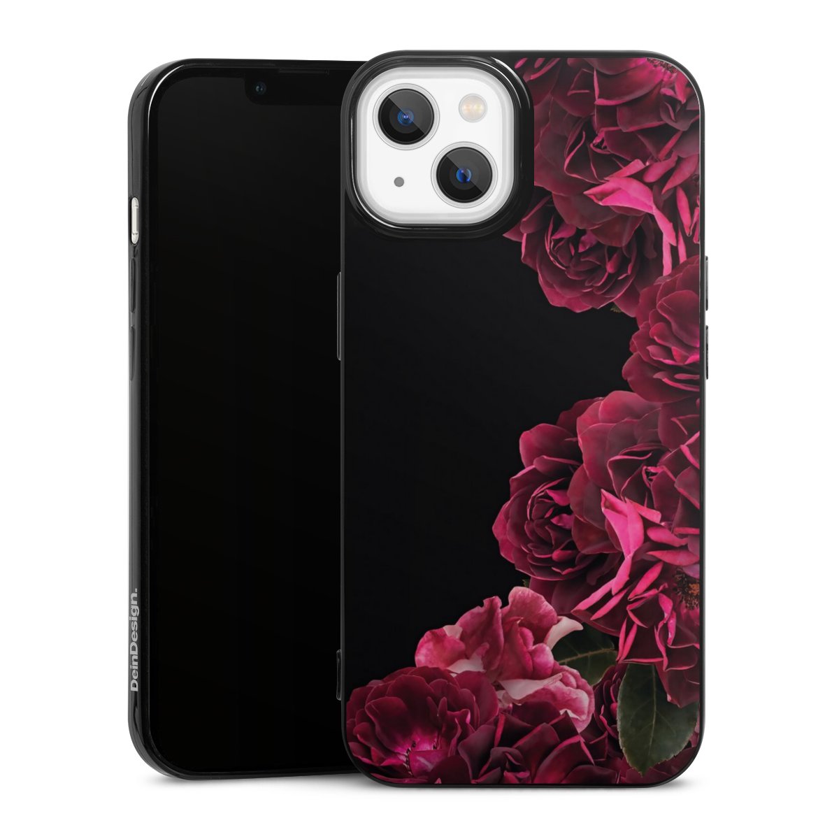 Rose vintage su nero