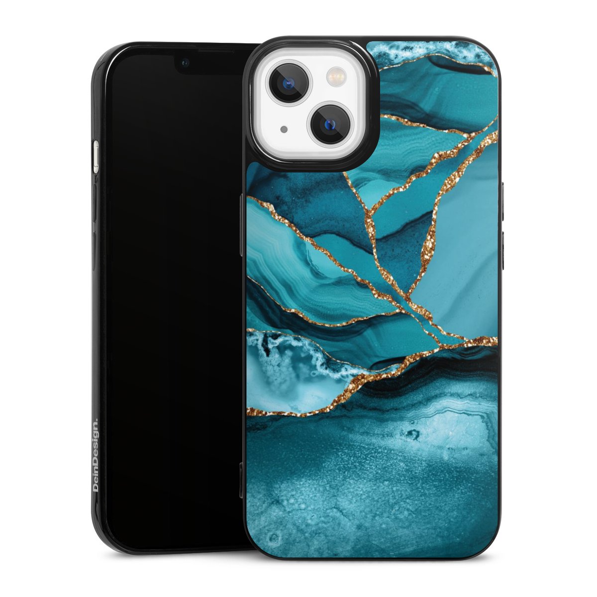 Eisblaue Marmor Landschaft