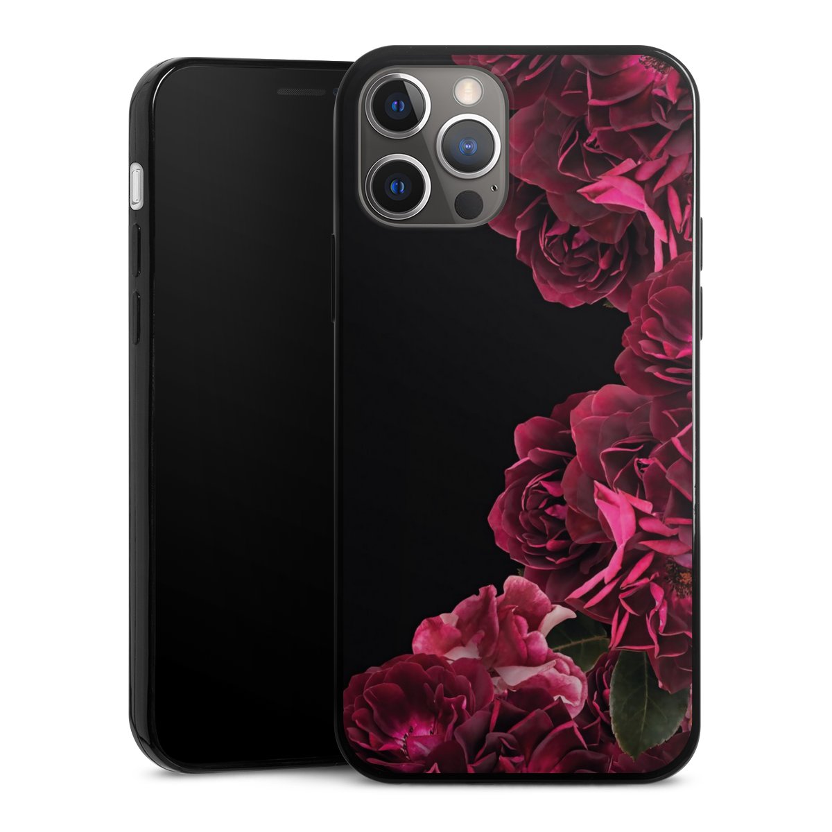 Rose vintage su nero
